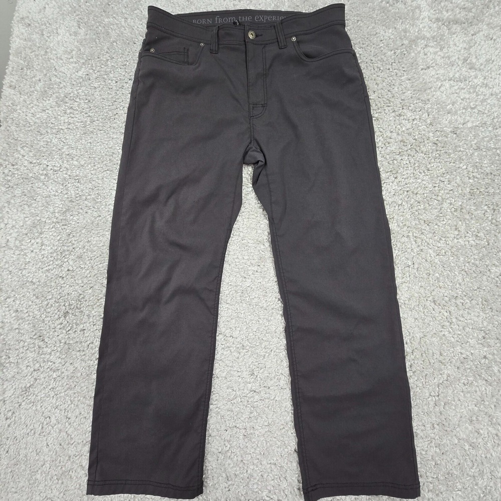Prana Brion Slim Fit Pants Mens 36x30 (fits 34x28.5) Gray‎ Outdoor Gorpcore